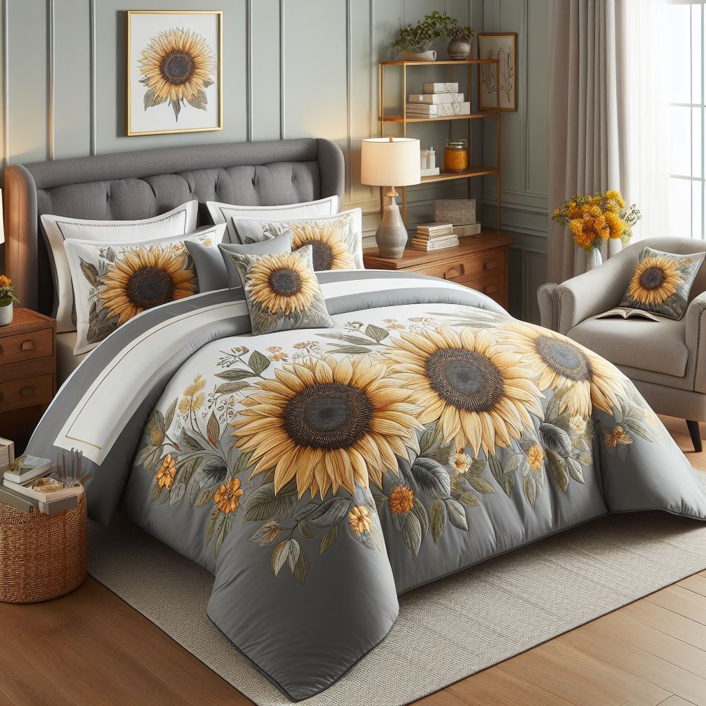 3-Piece Fine Printed Oversize (100" X 95") Quilt Set Light Weight Reversible Bedspread Coverlet Queen Size Bed Cover (Grey, Teal Blue (More Bluish), White, Stripe)